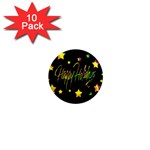 Happy Holidays 4 1  Mini Magnet (10 pack) 