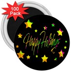 Happy Holidays 4 3  Magnets (100 pack)