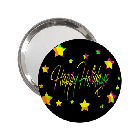 Happy Holidays 4 2.25  Handbag Mirrors from ZippyPress Front