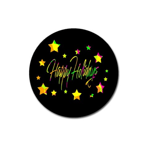 Happy Holidays 4 Magnet 3  (Round) from ZippyPress Front