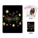 Happy Holidays 4 Playing Card