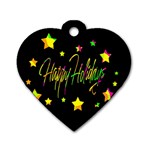 Happy Holidays 4 Dog Tag Heart (Two Sides)