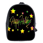 Happy Holidays 4 School Bags (XL) 