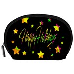 Happy Holidays 4 Accessory Pouches (Large) 