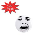 Scared Woman Expression 1  Mini Magnets (100 pack) 