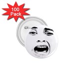 Scared Woman Expression 1.75  Buttons (100 pack) 