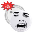 Scared Woman Expression 2.25  Buttons (100 pack) 