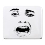 Scared Woman Expression Large Mousepads
