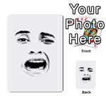 Scared Woman Expression Multi-purpose Cards (Rectangle) 