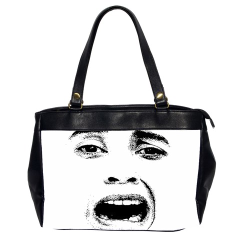 Scared Woman Expression Office Handbags (2 Sides)  from ZippyPress Front
