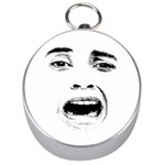 Scared Woman Expression Silver Compasses