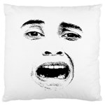Scared Woman Expression Large Flano Cushion Case (One Side)