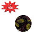Abstract garden 1  Mini Buttons (10 pack) 