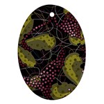 Abstract garden Oval Ornament (Two Sides)