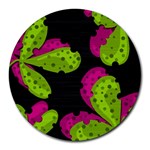 Decorative leafs  Round Mousepads