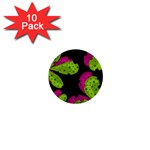 Decorative leafs  1  Mini Buttons (10 pack) 