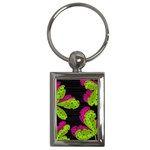 Decorative leafs  Key Chains (Rectangle) 