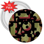 Papyrus  3  Buttons (10 pack) 