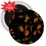 Floral abstraction 3  Magnets (10 pack) 