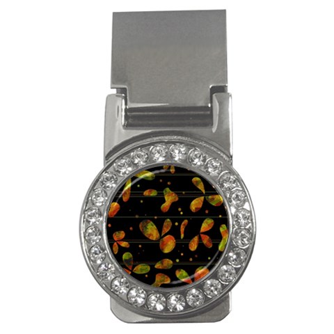Floral abstraction Money Clips (CZ)  from ZippyPress Front