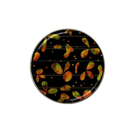 Floral abstraction Hat Clip Ball Marker (4 pack) from ZippyPress Front