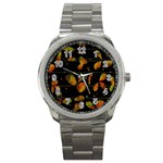 Floral abstraction Sport Metal Watch