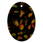 Floral abstraction Oval Ornament (Two Sides)