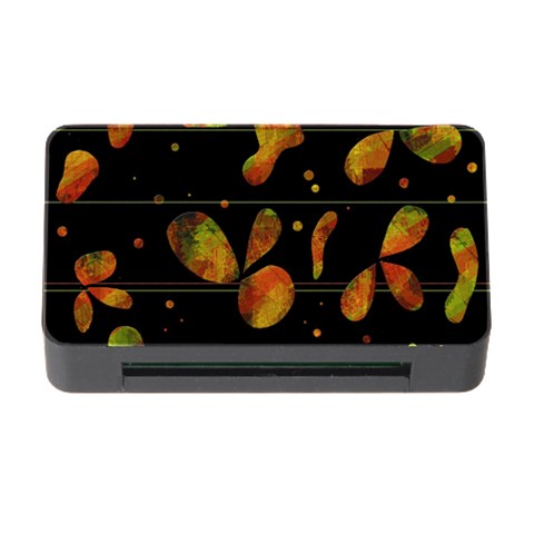 Floral abstraction Memory Card Reader with CF from ZippyPress Front
