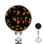 Floral abstraction Stainless Steel Nurses Watch