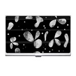Black and white floral abstraction Business Card Holders