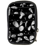 Black and white floral abstraction Compact Camera Cases