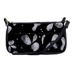 Black and white floral abstraction Shoulder Clutch Bags