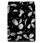 Black and white floral abstraction Flap Covers (S) 