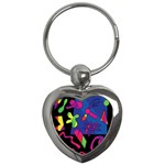 Colorful shapes Key Chains (Heart) 
