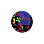 Colorful shapes Golf Ball Marker