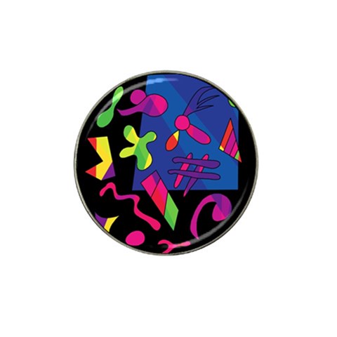 Colorful shapes Hat Clip Ball Marker (10 pack) from ZippyPress Front