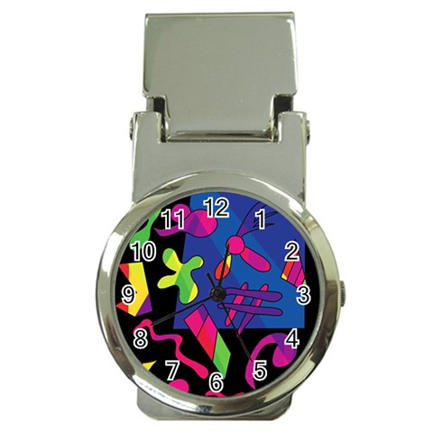 Colorful shapes Money Clip Watches from ZippyPress Front