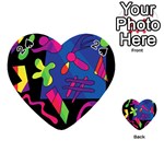Colorful shapes Playing Cards 54 (Heart) 