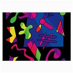 Colorful shapes Large Glasses Cloth (2-Side)