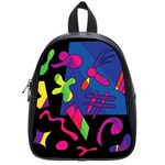Colorful shapes School Bags (Small) 