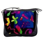 Colorful shapes Messenger Bags