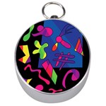 Colorful shapes Silver Compasses