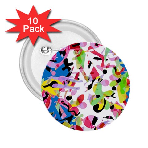 Colorful pother 2.25  Buttons (10 pack)  from ZippyPress Front