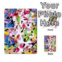 Colorful pother Playing Cards 54 Designs  from ZippyPress Front - Spade2