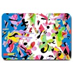 Colorful pother Large Doormat 