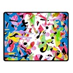 Colorful pother Double Sided Fleece Blanket (Small) 
