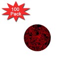 Red emotion 1  Mini Buttons (100 pack) 