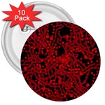 Red emotion 3  Buttons (10 pack) 