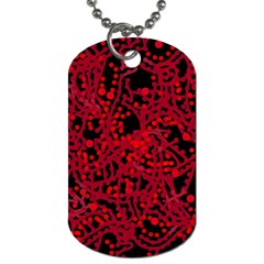 Red emotion Dog Tag (Two Sides) from ZippyPress Back