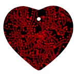 Red emotion Heart Ornament (2 Sides)